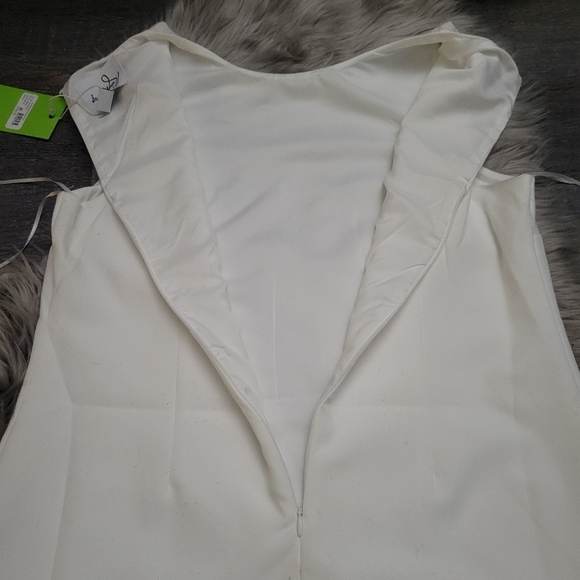 Sam Edelman Feather Hem Sheath Dress, US 8 NWT - Picture 13 of 16